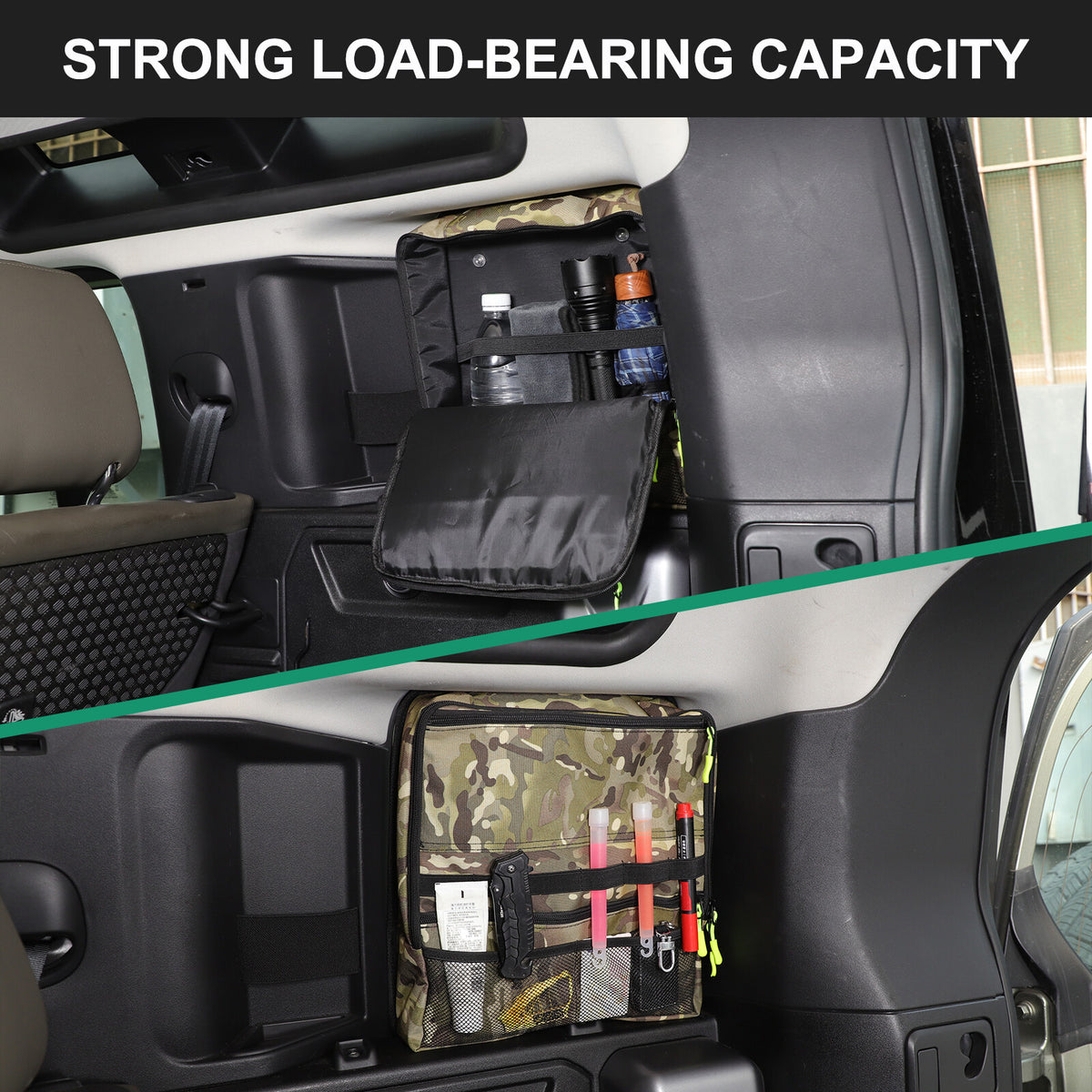Camouflage Rear Trunk Side Window Storage Bag Tray For LR Defender 110 L663 20+ 7