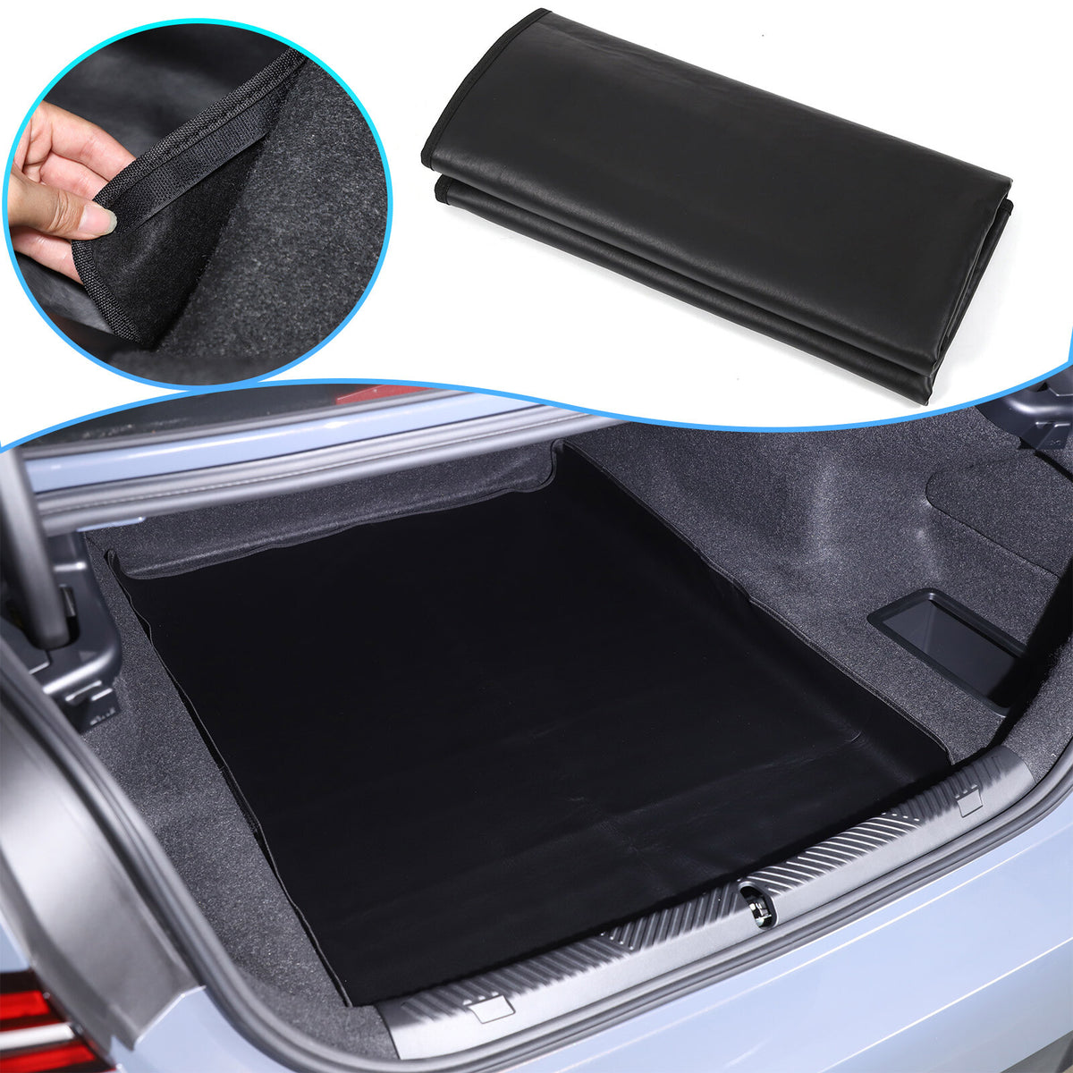 Cargo Trunk Tray Cargo Liner Rear Trunk Floor Mat For BMW 5 Series G60 i5 2024+ 1