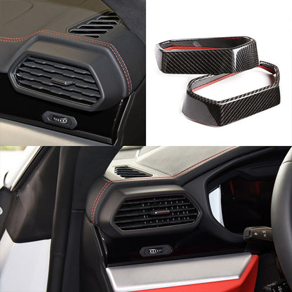 Carbon Fiber Console & Side Air Outlet Cover Trim For LAMBORGHINI URUS 2018-23 9