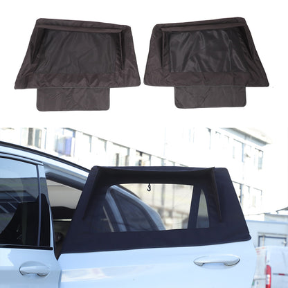 Black ABS Rear Door Window SunShade Cover For BMW X3 G01 2018-2024 12