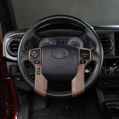 Wood Grain Interior Center Console Cover Trim For Toyota Tacoma 2016-2023 80