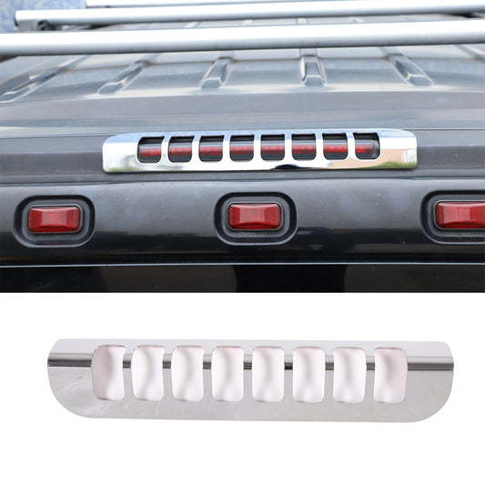 Silver Alloy 3rd High Mount Brake Light Trim Cover For Hummer H2 2003-2009 US 2