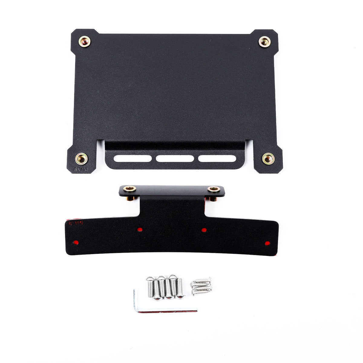 Front Bumper Tow Hook License Plate Mount Bracket For Fiat 500 2007+ US 12