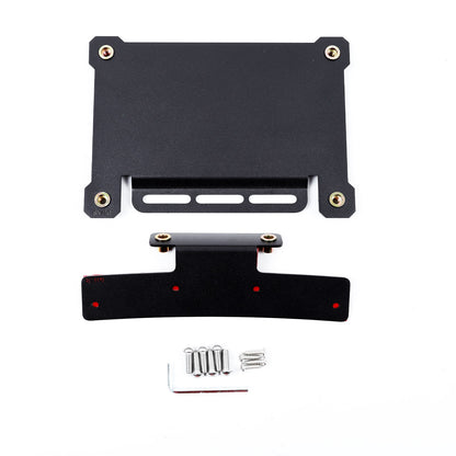 Front Bumper Tow Hook License Plate Mount Bracket For Fiat 500 2007+ US 12