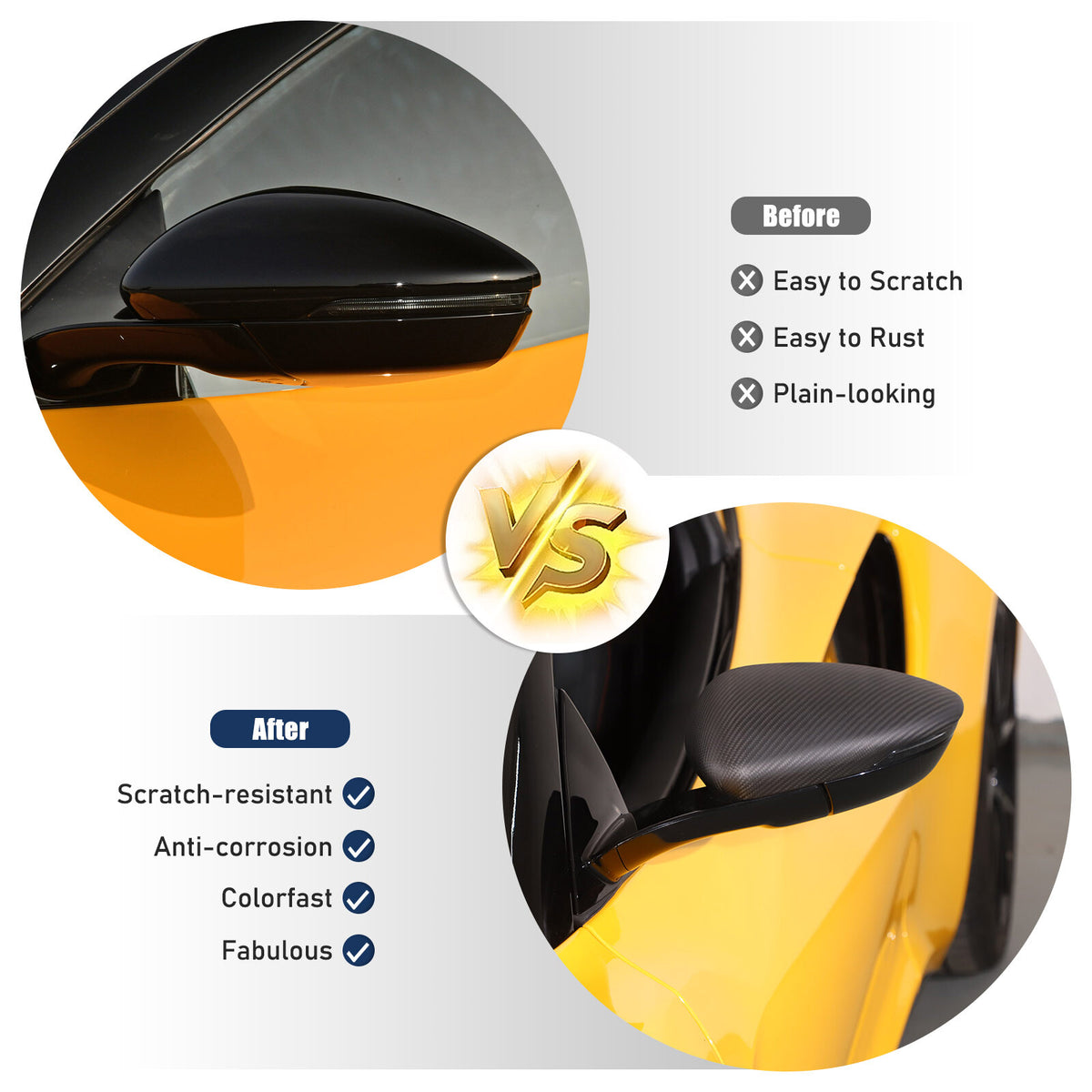 Matte Real Carbon fiber Side Rear Mirror Cover Caps Trim For Lotus EMIRA 2021-25 15