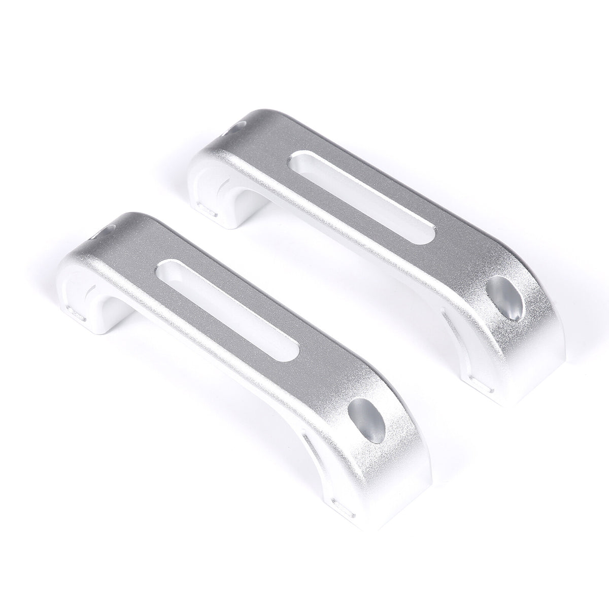 Silver Hollow Inner Door Handle Grab Handle Trim For Land Rover Defender 2004-18 17