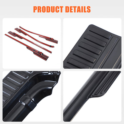 Black ABS Exterior Window Bottom Sill Trim Strip For Toyota Tacoma 2015-2022 19