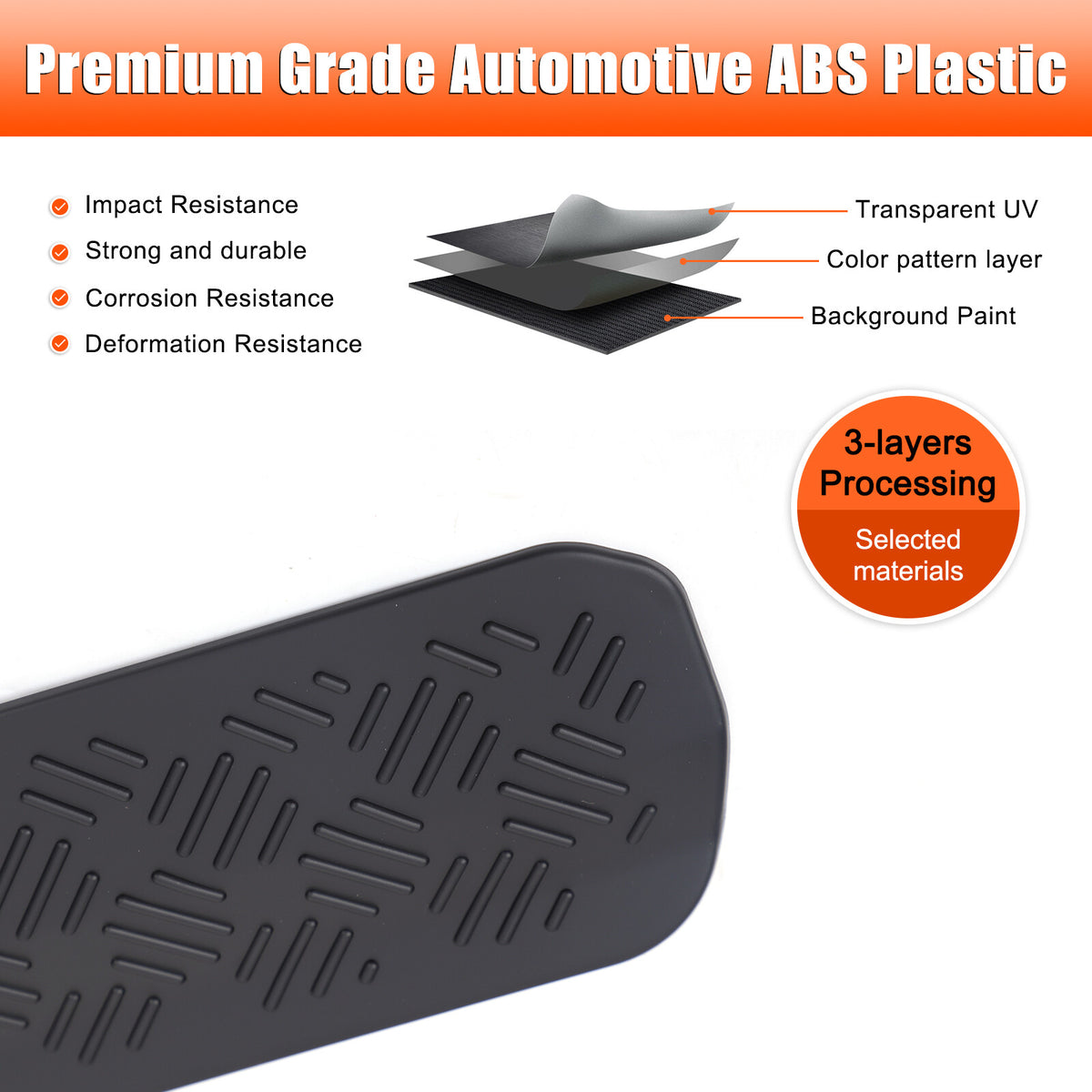 Rear Trunk Tailgate Anti-Scratch Trim Strip For Toyota Land Cruiser LC250 24+ 16