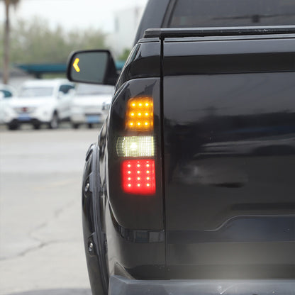 Smoked Black Rear Tail Light Lamp Guard Cover Trim For Toyota Tundra 2014-2021 12