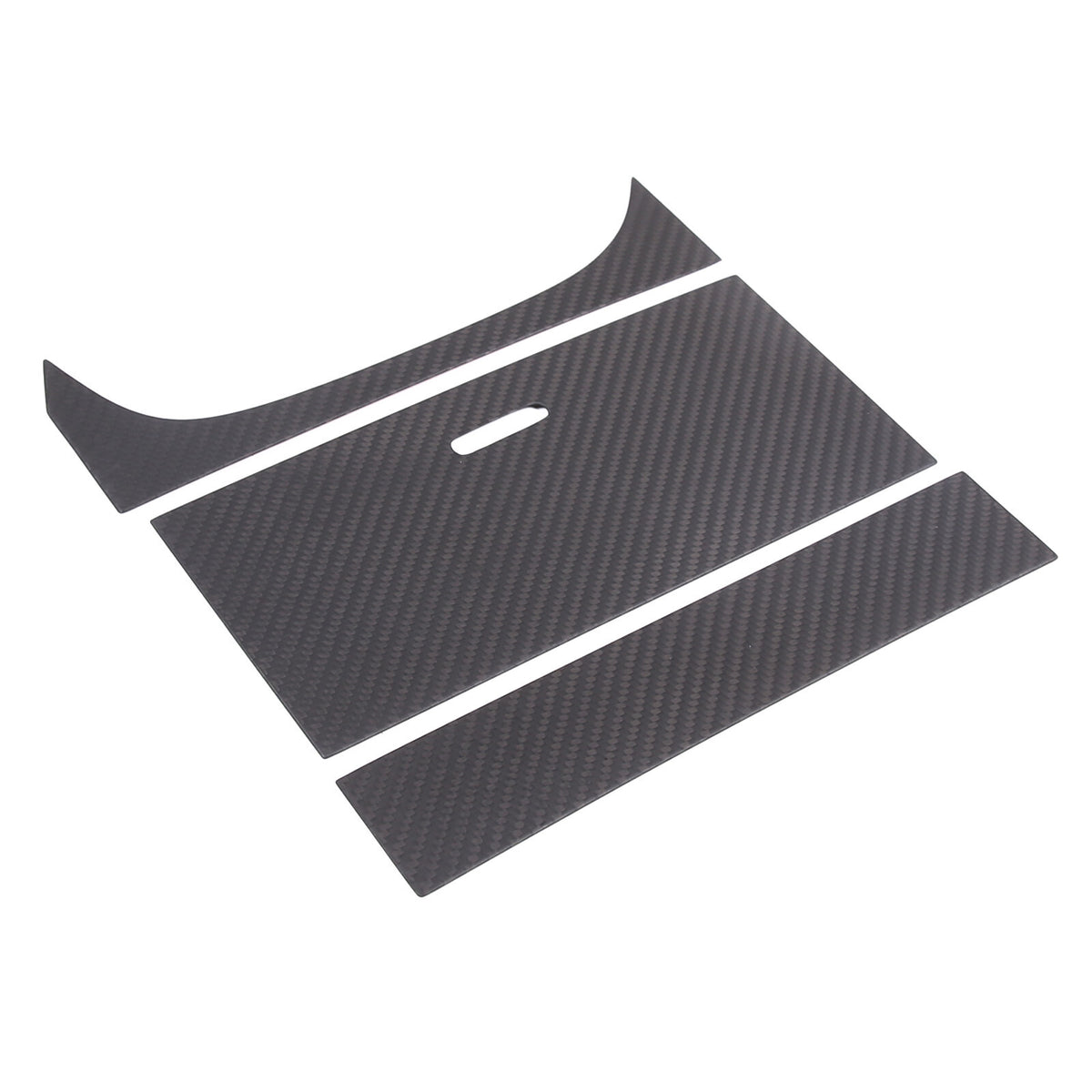 Matt Real Carbon fiber Water Cup Holder Panel Cover Trim For Jaguar F-TYPE 2013+ 19