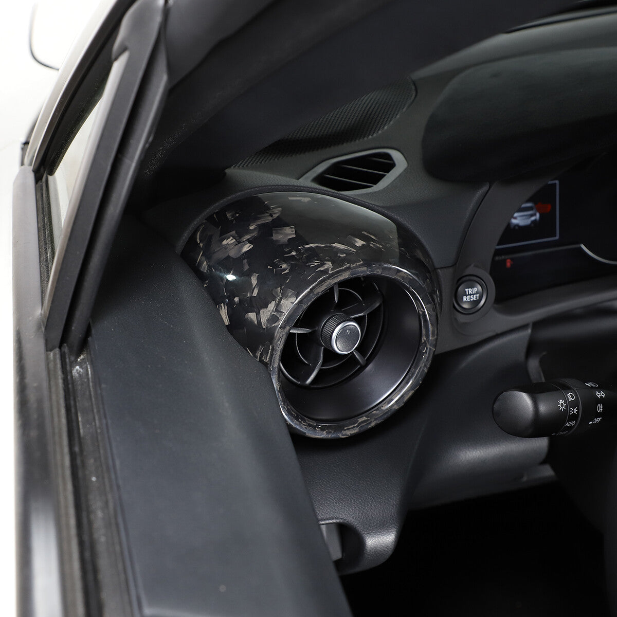 Forged Carbon Dashboard Side Air Outlet Vent Cover Trim For Subaru BRZ 2022 5