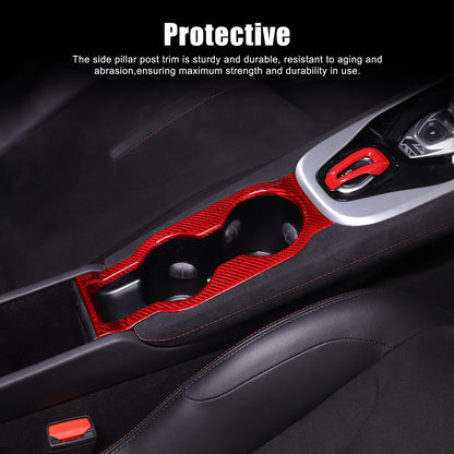 Red Real Carbon Fiber Interior Exterior Conosle Trim Cover For Lotus EMIRA 21-25 128
