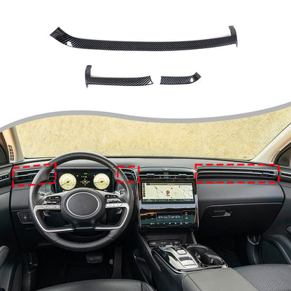 Interior Dashboard Center Console Air Vent Trim Cover For Hyundai Santa Cruz 22+ 9