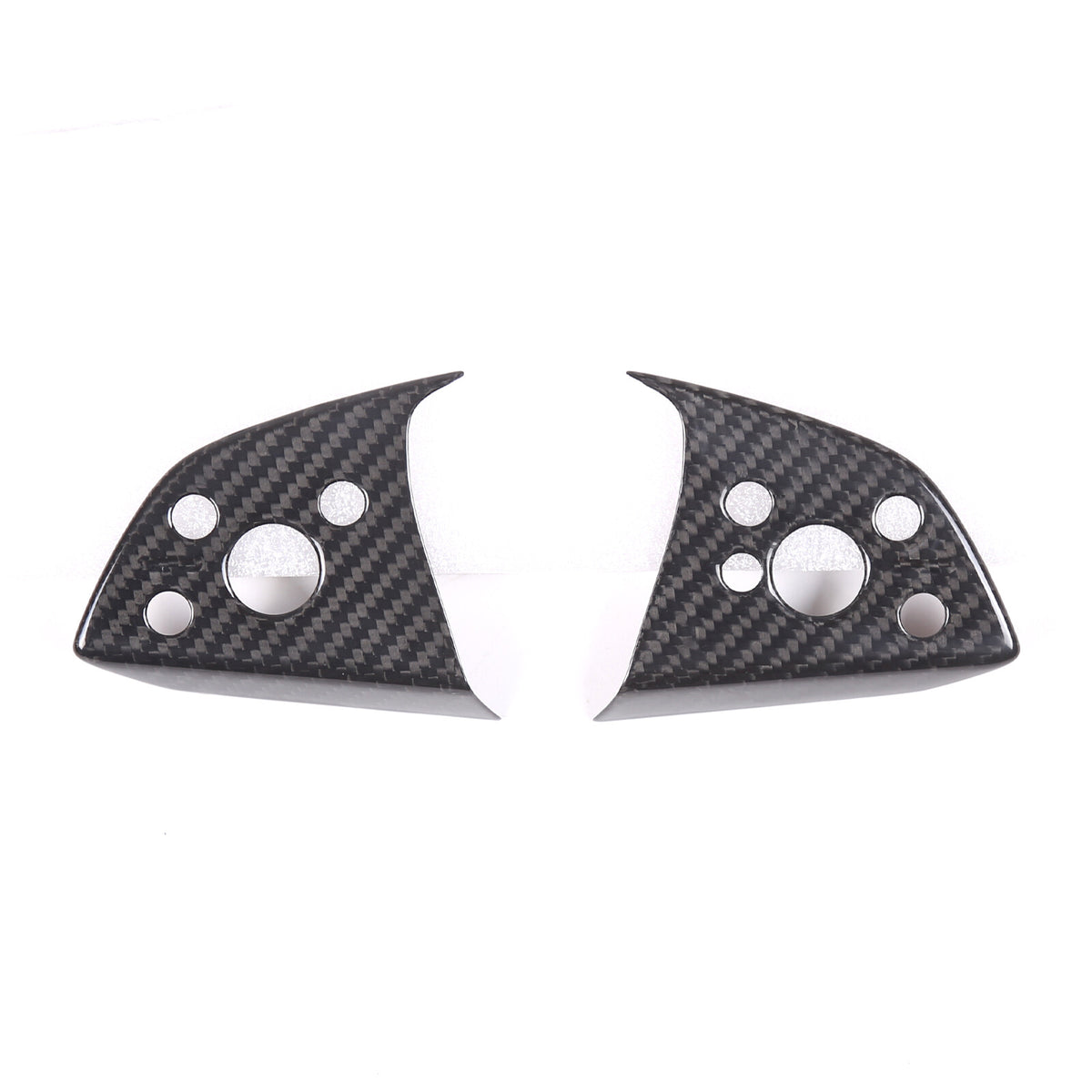 Real Dry Carbon Fiber Center Console Interior Trim Cover For Tesla Model 3 2023+ 65