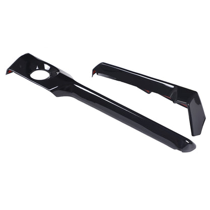 ABS Glossy Piano Black Steering Wheel Side Dashboard Trim For Corvette C8 2026+ 10