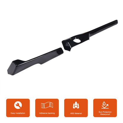 ABS Glossy Piano Black Steering Wheel Side Dashboard Trim For Corvette C8 2026+ 4