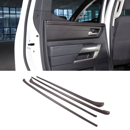 Wood Grain ABS Inner Upper Door Panel Trim For Toyota Tundra CrewMax Cab 2022+ 6