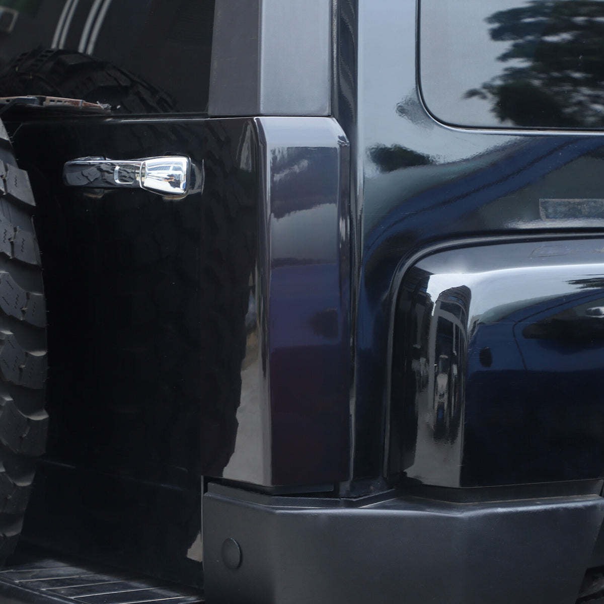 Smoked Black Rear Tail Light Guard Decor Cover Trim Bezels For Hummer H3 2005-09 7