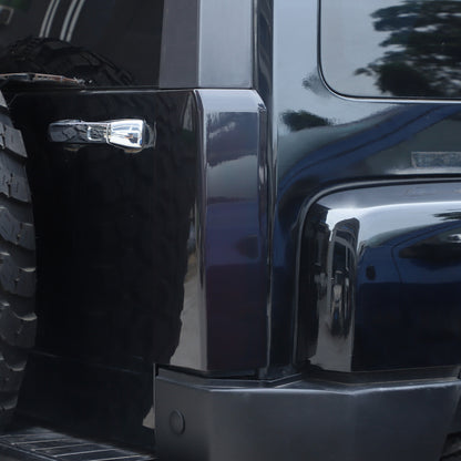 Smoked Black Rear Tail Light Guard Decor Cover Trim Bezels For Hummer H3 2005-09 7