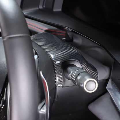 Real Carbon fiber Steering Wheel Upper & Lower Base Cover For Corvette C8 20-26 19