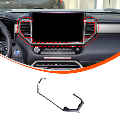 ABS Carbon Fiber Center Air Vent Panel Cover Trim For Toyota Tundra/Sequoia 23+ 17