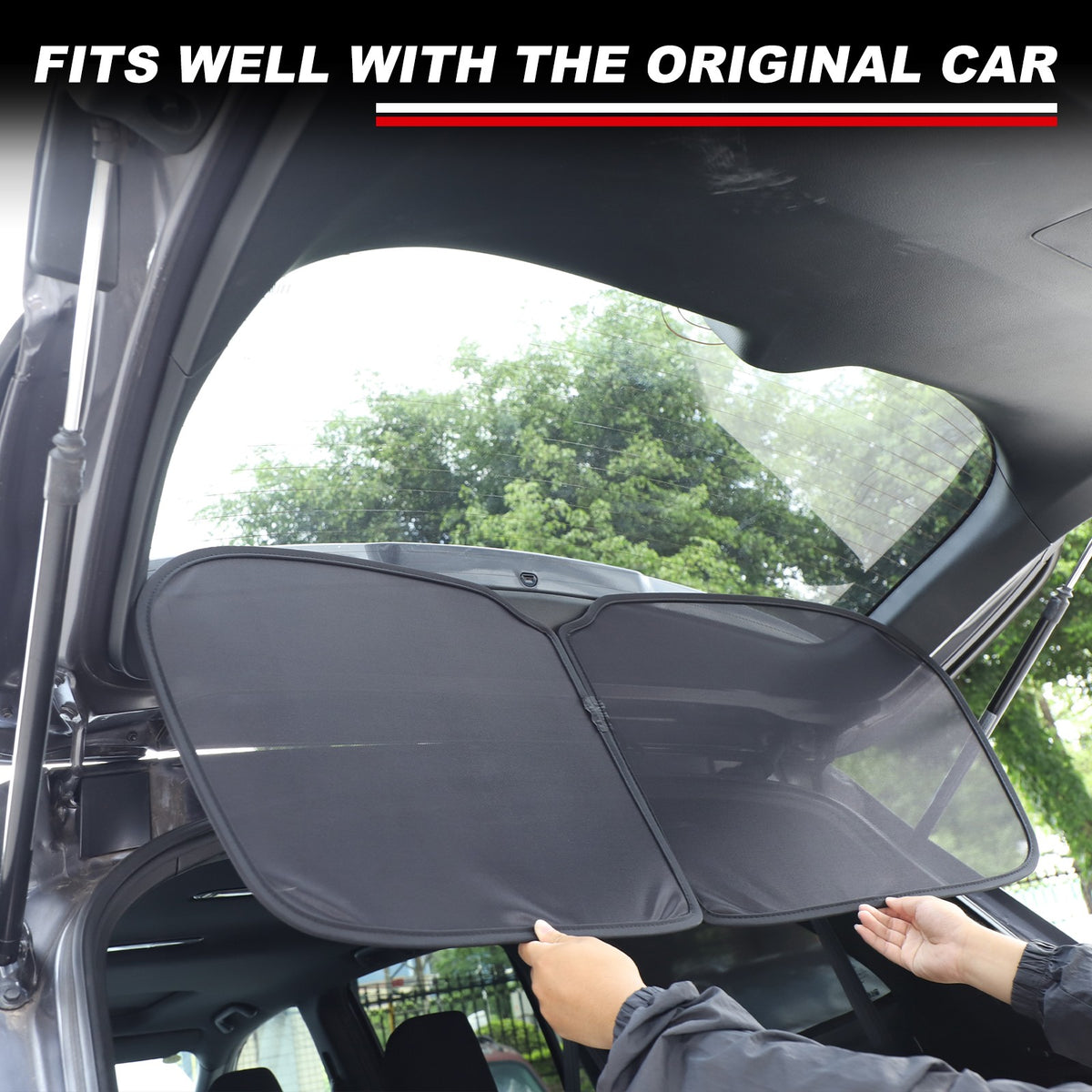 Rear Tailgate Window Mesh Screen Sunshade Sun Cover For Honda Pilot 2016-2022 20