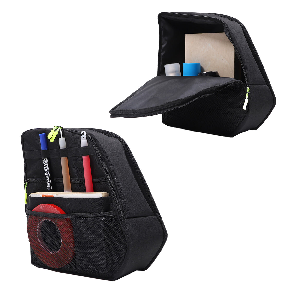 Black Rear Trunk Side Storage Bag Pockets Organizer For BMW X7 G07 2019-23 12