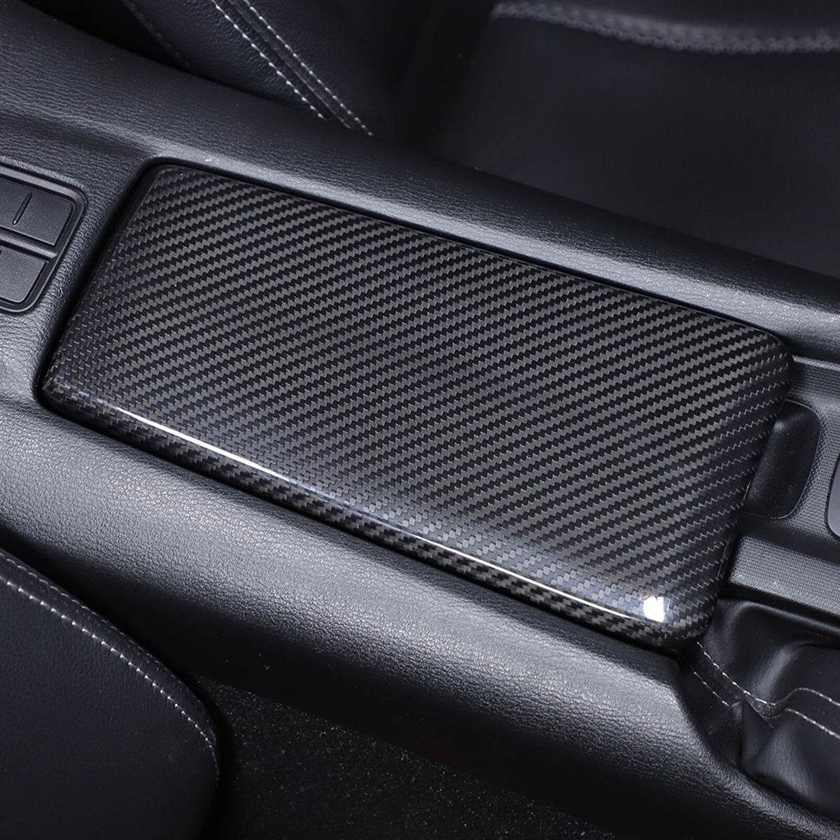 Real Carbon Fiber Armrest Console Box Cover Trim For Mazda MX-5 Miata 16-24 US 6