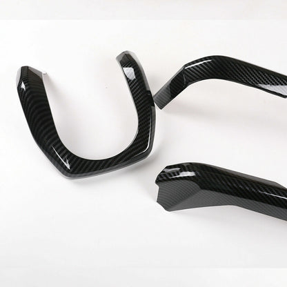 Carbon Fiber Central Control Dashboard Decorative Cover For Toyota Tacoma 16-23 6