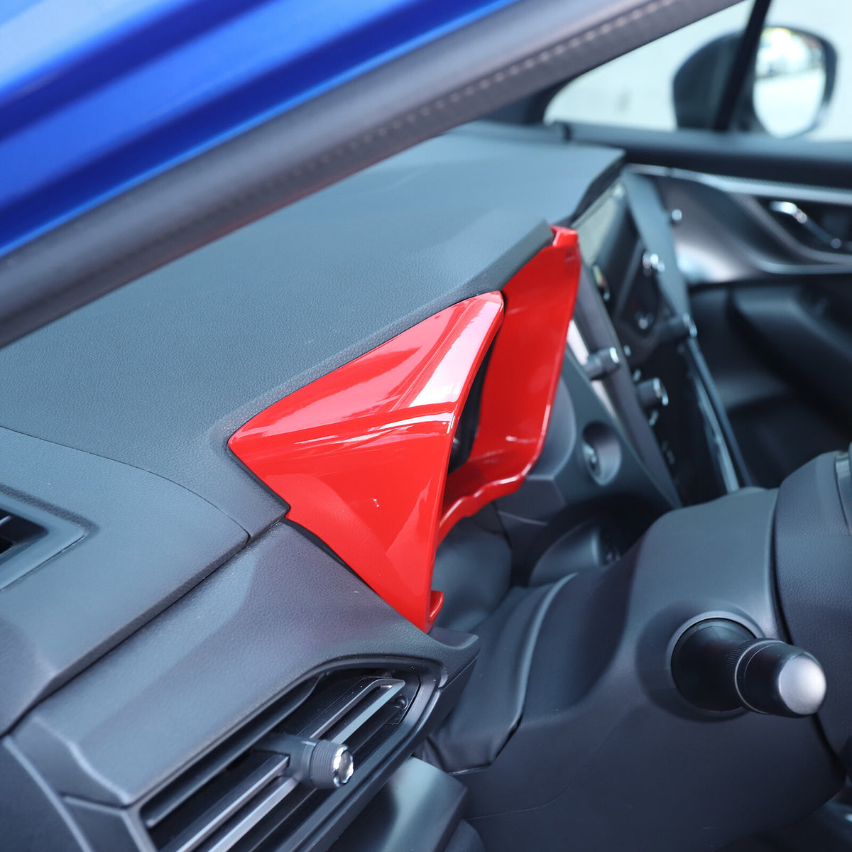 ABS Red Dashboard Instrument Tachometer Frame Trim Cover For Subaru WRX 2022-23 8