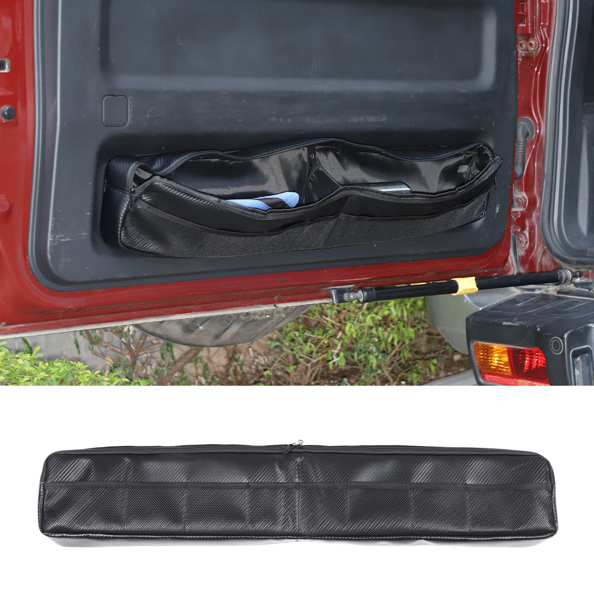 Carbon Fiber ABS Tailgate Trunk Storage Bag Tray For Toyota FJ Cruiser 07-21 US 19