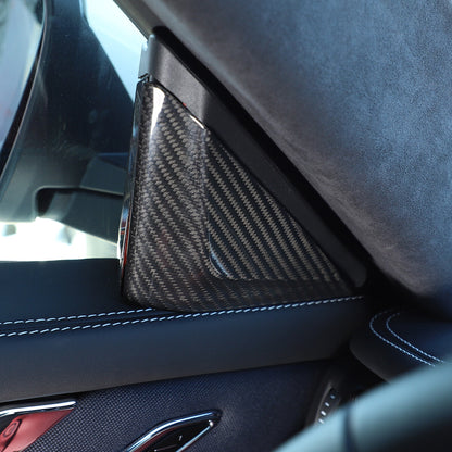 Real carbon fiber For Maserati Ghibli 2014-2022 Inner A-pillar horn cover trim 8