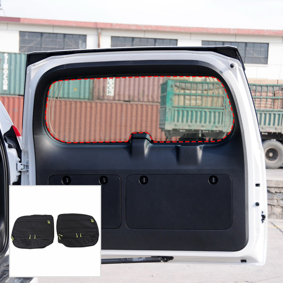 Tailgate Rear Door Cargo Trunk Storage Bag Organizer For Toyota Prado FJ150 2010 4