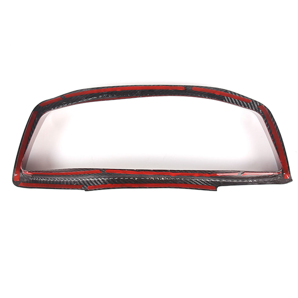 Red Real Carbon Fiber Dashboard Frame Speedmeter Trim For Corvette C8 20-25 9