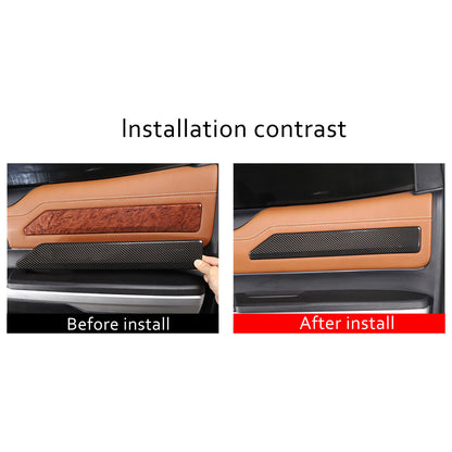 ABS Carbon Fiber 4-Door Panel Trim Cover for 2014-2021 Toyota Tun-dra 8