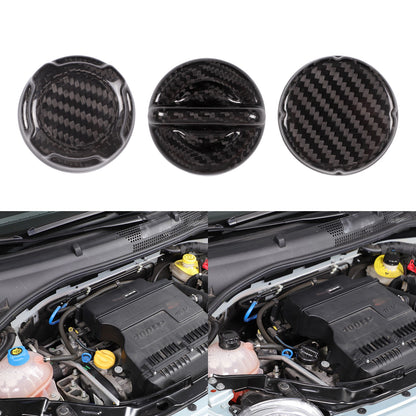 Real Carbon Fiber Engine Oil Filler Cap Trim For Fiat 500 Abarth 595 695 312 16+ 9