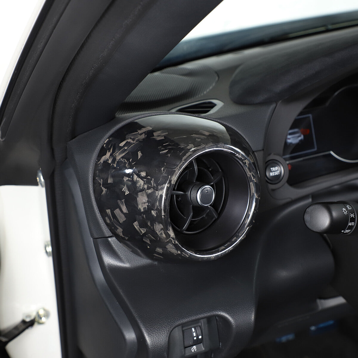 Forged Carbon Dashboard Side Air Outlet Vent Cover Trim For Subaru BRZ 2022 3