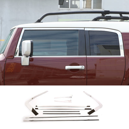 For Toyota FJ Cruiser 07-21 Silver Steel Lower Window Strip Sill Molding Trim US 5