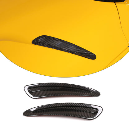 2pcs Real Carbon Fiber Side Hood Vent Covers For Toyota Supra A90 MKV 2019-24 9