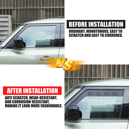 ABS Carbon fiber Front Window Louver Shutter Trim For LR Defender 110 130 20-25 20