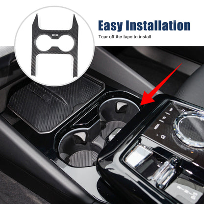 Real Carbon Fiber Center Gear Shift Cup Trim Set For BMW 5 Series G60 i5 24+ US 17