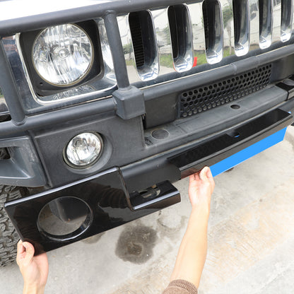 Glossy Piano Black Front Bumper Exterior Trim Cover Set For Hummer H2 2003-2009 - Styles 6-10 35