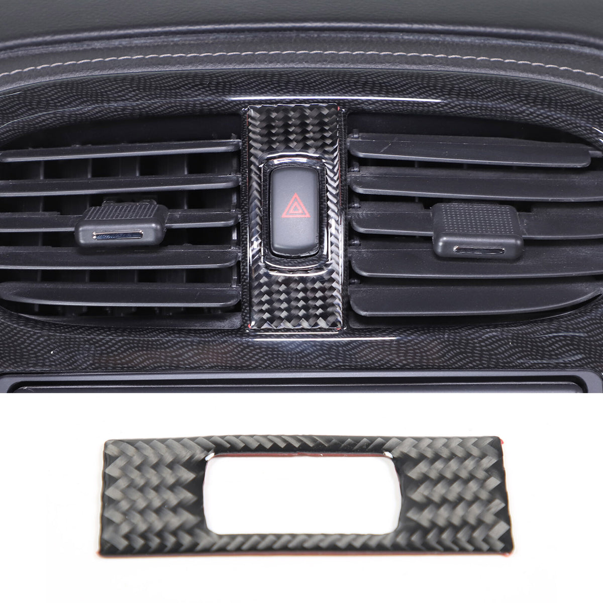 ABS Carbon Fiber Interior Center Console Tirm Cover Kit For Corvette C6 2005-13 19