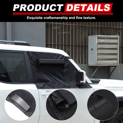 Front Window Vent Visor Sun Shade Cover For Toyota Land Cruiser Prado LC250 24+ 19