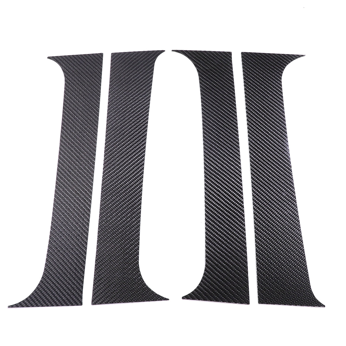 Carbon Fiber Center Door Pillar Post Trim Cover For Nissan Frontier D41 2024+ 5