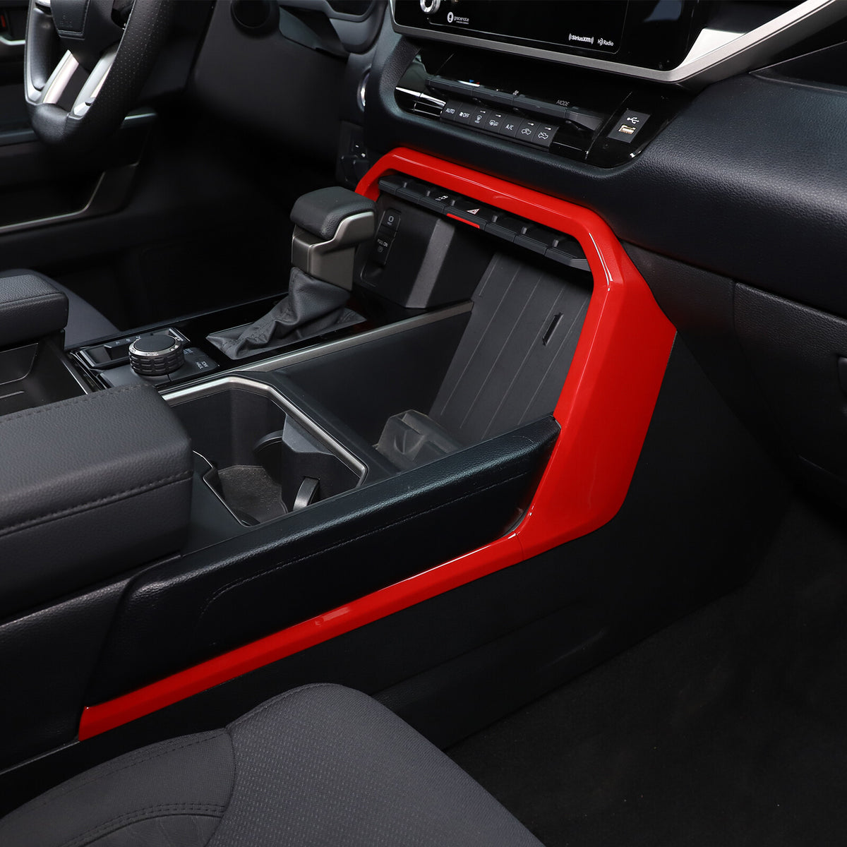 Sport Red ABS Center Console Gear Shift Outer Trim For Toyota Tundra/Sequoia 22+ 19