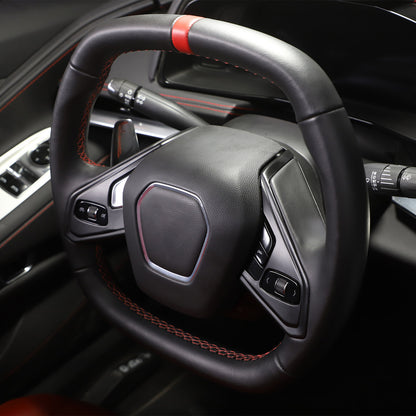 Matte Black ABS Full Interior Set Cover Trim Kit For Corvette C8 2020-25 - Styles 16-20 42