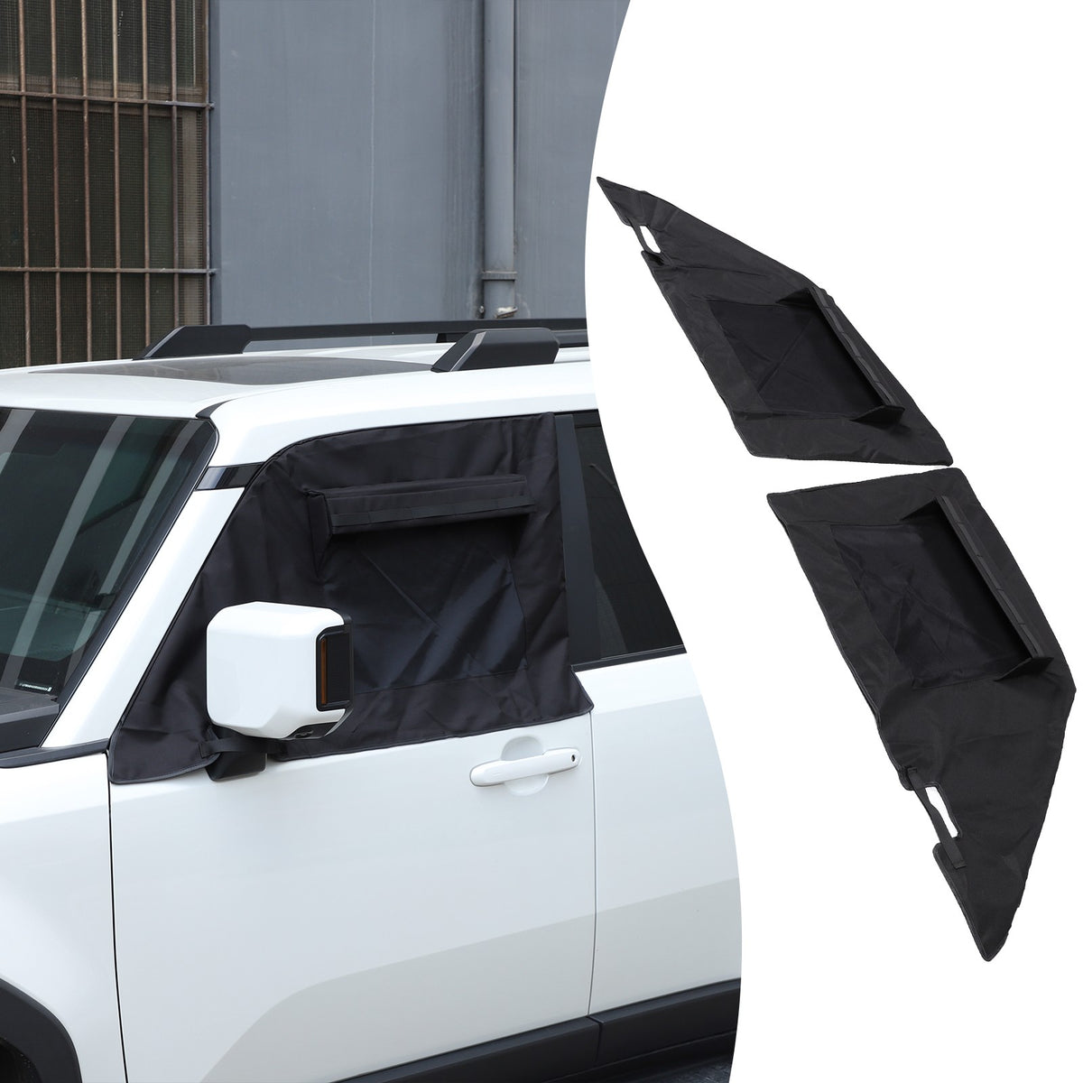 Front Window Vent Visor Sun Shade Cover For Toyota Land Cruiser Prado LC250 24+ 14