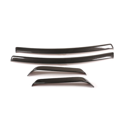 9pcs ABS Carbon Interior Dashboard Panel trim For BMW 3 Series E90 05-12 7
