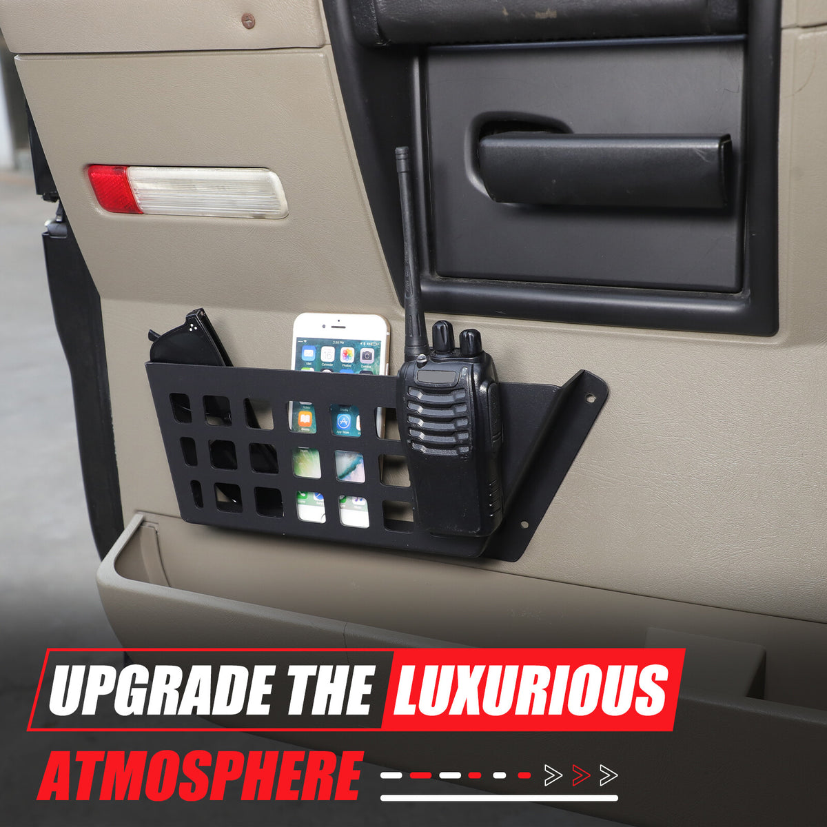 Aluminum Car Rear Door Pocket Storage Box Organizer For Hummer H2 2003-2009 18
